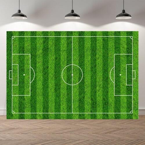 SeekPro Customized Football Soccer Field Grassland New Born Baby Birthday Boy Backdrop Vinyl Photography Background Photo Studio
