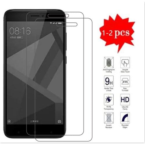 2-1pcs for xiaomi redmi 4x 4 Glass Tempered x x4 xiaomi readmi Glas screen protection Xiomi redmi4x redmi4 Protective Film