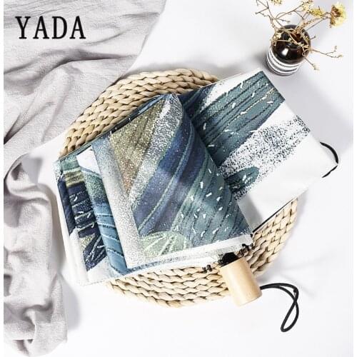 YADA INS Plant Cactus Umbrella Folding Design Desert Cactus Umbrellas For Women UV Gift Windproof Rainy Umbrella Parasol YD243