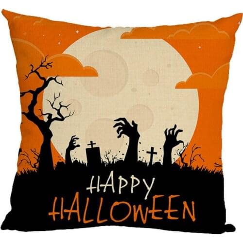 40x40cm 45x45cm Happy Halloween Pillowcase Throw Cushion Pillow Cover Printing Cushion Pillow Case Bedroom Office 9