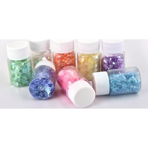 15ml Dazzling Broken Sugar Shell Pieces Flashing UV Material Epoxy Jewelry Filling For Resin DIY Jewelry Making