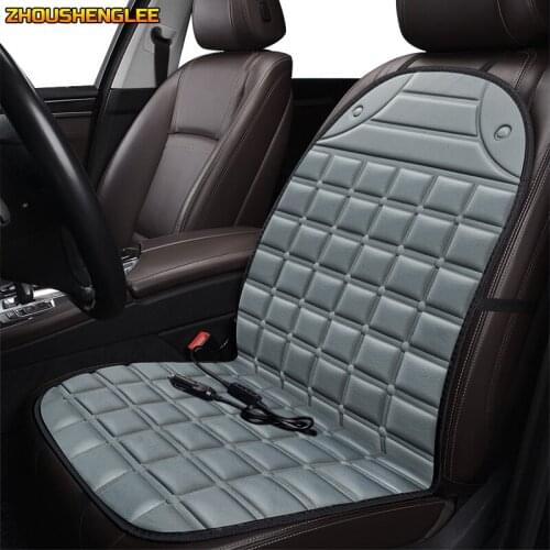 ZHOUSHENGLEE 12V Heated car seat cover for Skoda all models rapid superb yeti kodiaq octavia fabia Winter Pad Cushions car seats
