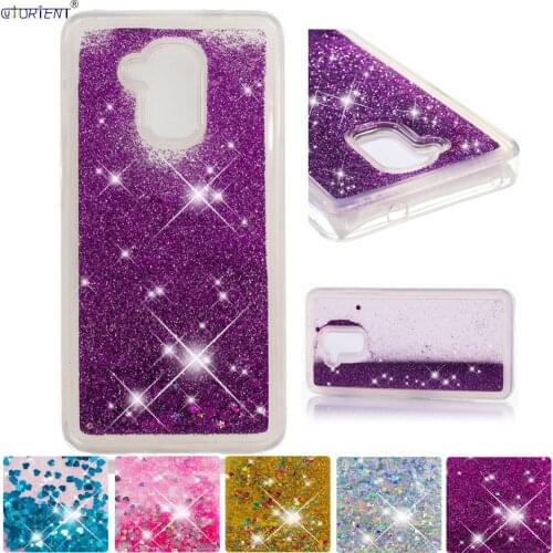 For Huawei Honor 5C 7 Lite Glitter Case GT3 GR5 Mini Cute Bling Liquid Quicksand Floating Flowing Cover NEM-L21 NEM-L51 NMO-L31