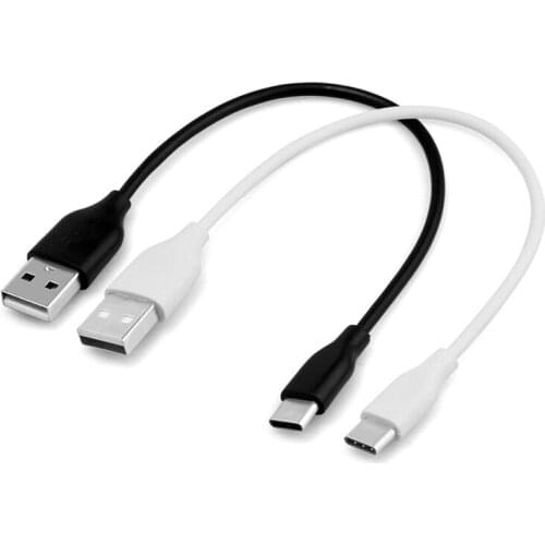 Hot sale 1/2/4pcs 20cm Lenght USB-C USB 3.1 Type C Male To 2.0 Type A Male Data Charge Cable Cord Short