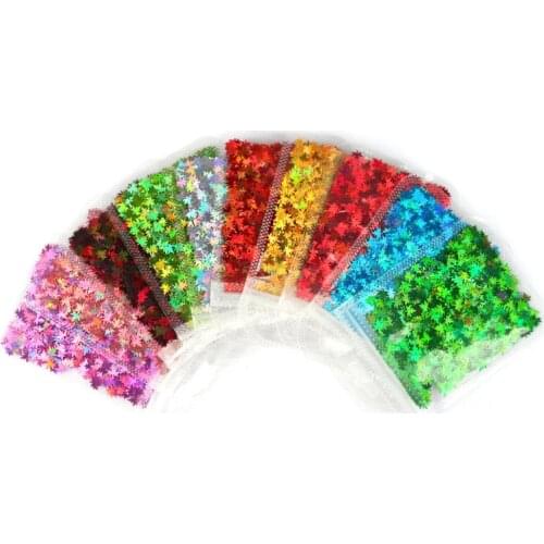10 Colors Nail Art Fluorescent Sequins Holographic Glitter Flakes Jewelry Epoxy DIY Resin Mold Filling Decor