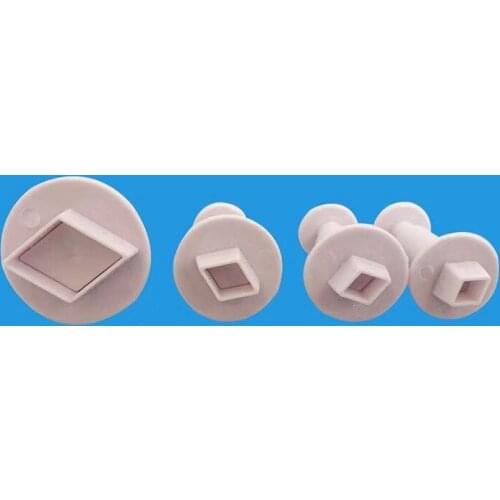 Rhombus Shape Mould Fondant Ice Cube Mould Pudding Candy Soap Candle Molds Baking Cake Decoration Tool