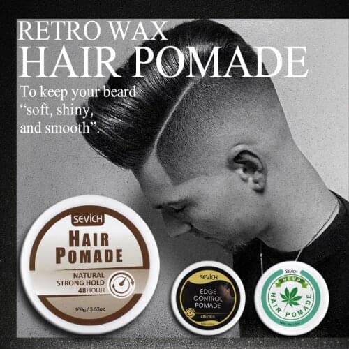 Sevich Hair Gel Wax For Men Strong style restoring Pomade Long-lasting Keeping Hair Oil wax Mud For Hair Styling 100g