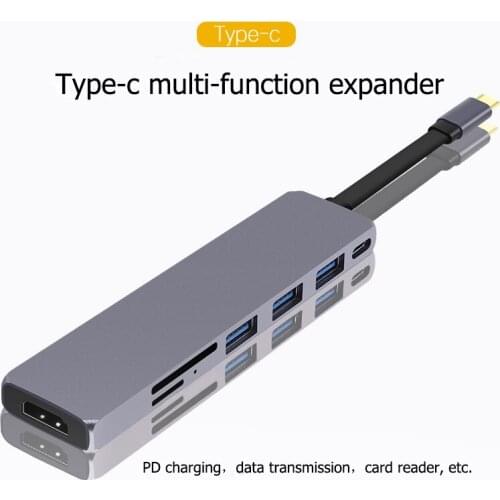 Ingelon usb3.0 hub HDMI To USB-C hdmi hub for macbook Samsung Galaxy S9/S8 Huawei P20 Pro Type C USB SD/TF Card HUB