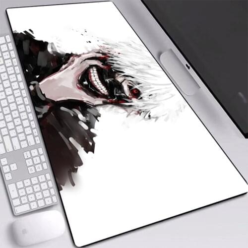 Mouse Mat Anime Computer Japan Cartoon Tokyo Ghoul Printed Mouse Pad Large 60*30/70*30/80*30cm for Desktop Pad Mice Mat