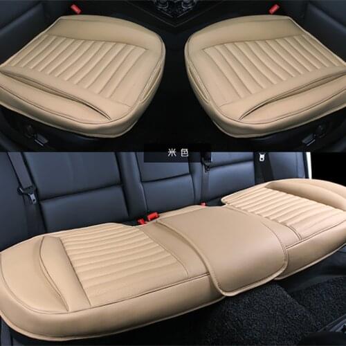 Leather Car Seat Cover Anti-slip 3D Universal Cushion Fit Most Auto Interior Decoration Accessories Car Seat Protector