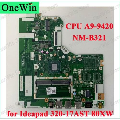 FRU 5B20P15361 for 320-17AST 80XW Ideapad Lenovo Laptop Motherboard DG425/DG525/DG725 NM-B321 Integrated MB AMD CPU A9-9420 DDR4