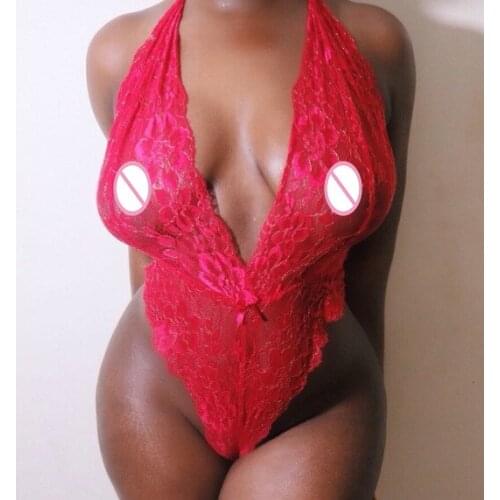 MILLYN 2017 NEW sexy Teddy Lingerie 2 Colors straps women Underwear Perspective Halter Erotic Lingerie Sexy Babydoll Nightwear