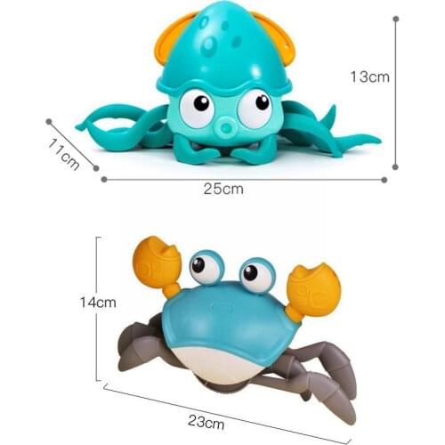 Cute Octopus Clockwork Baby Bath Toys Swim Shower Game Dragging Bathroom Beach Toys For Kids Gifts Water Children Funny Wal X7Y0