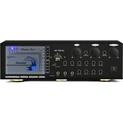 1000w Powered Karaoke Mixer Amplifier w/USB/Echopower amplifier tube amplifier AV-735US