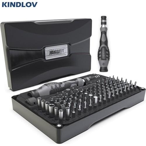 KINDLOV Screwdriver Set Precision CR-V Screwdriver Bit Set Magnetic Bits 106 In 1 Repair Electronic Device Pc Phone Hand Tools