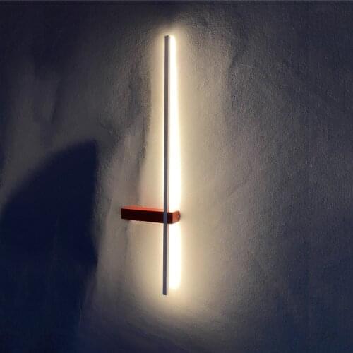Living Room Aisle Bar Corridor Wall Lights Minimalist Line Strip Led Wall Lamp Creative Personality Background Wall Decor Lights