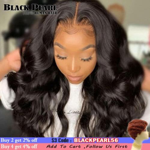 Body Wave Lace Front Wig Transparent Lace Frontal Wigs T Part Brazilian 28 30 32 Inch Wavy Body Wave Lace Front Human Hair Wigs