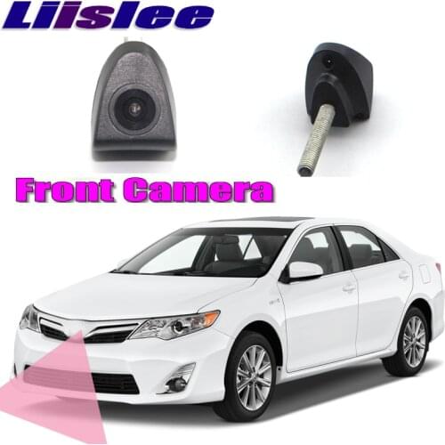 LiisLee Car Front Camera For Toyota Camry XV50 2011-2017 2015 Front Grill Logo Camera DIY Manually Control Channel Front Camera