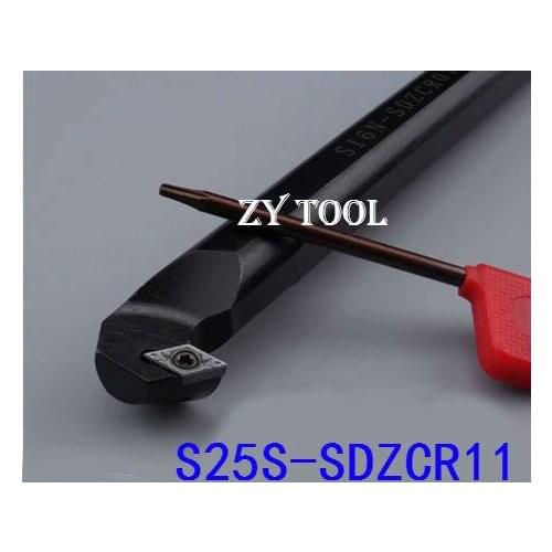 S25S-SDZCR11 Boring Bar,Internal turning tool,CNC turning tool holder,Lathe cutting tool,Screw On Holder SDZCR/L11 boring bar