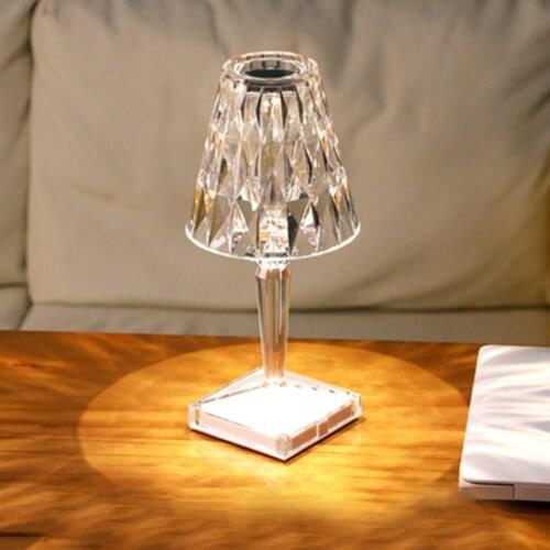 Touch Sensor Cordless Table Lamp Modern Restaurant Dinner Bar Table Light Dimmable LED Night Light For Office Bedside Cafe Bar