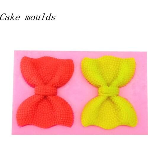 Silicone mold RS031 Pearl Tie bow shape Fondant cake mold Decoration tools