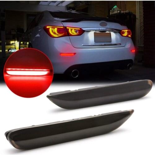 Car LED Light Bar Bumper Reflector Marker Brake Lights for Infiniti Q50 QX30 QX60 QX56 Nissan