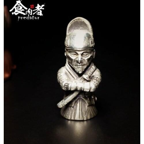 Jinyi Wei fan pendant umbrella rope brass Tibetan silver outdoor flashlight cutter EDC pendant 925 tee jewelry personalized
