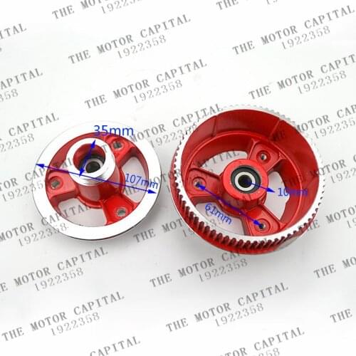 High porformance Electric Scooter Belt Drive Rear Rim Wheels Rear Wheel Assembly Hub 200x50 tire