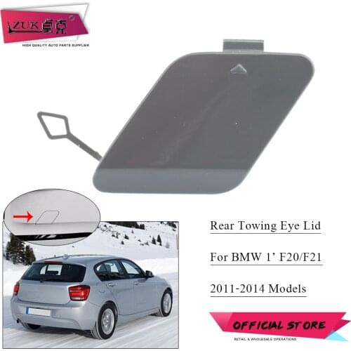 ZUK For BMW 116 118 120 125 F20 F21 2011-2014 Urban Sport Line Rear Bumper Towing Eye Trim Cover Cap Lid Shell Not For M135