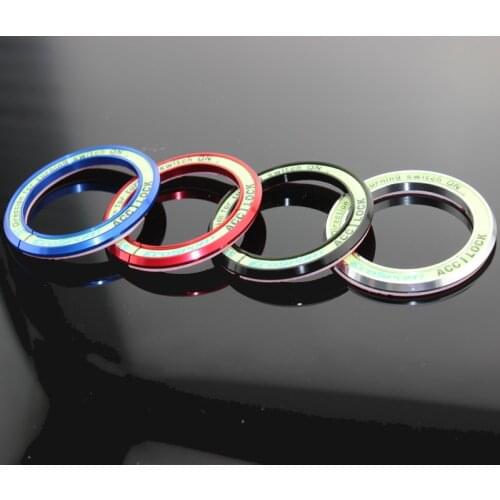 1 Piece Aluminum Car Ignition Key Switch Ring Cover Key Hole Circle Sticker For Ford Ecosport LHD 2012 2013 2014 2015 2016
