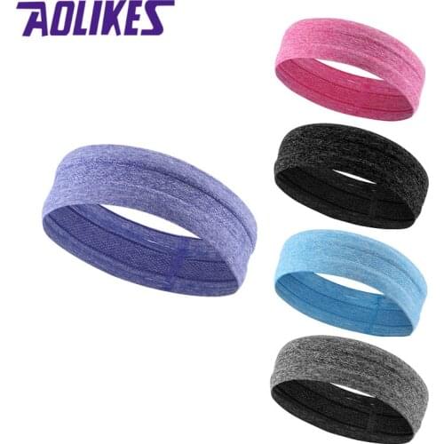1Pcs Fitness Running Football Tennis Headband Sports Gym Stretch Headband Yoga Hair Bands Sweat Sweatband Sports Safety