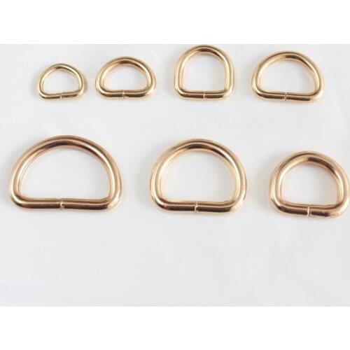 10Pcs/Lot 13Mm/16Mm/20Mm/25Mm Metal Non-Welded D Ring Adjustable Buckle Connection Alloy Metal Shoes Bag Buckles Diy Accessories