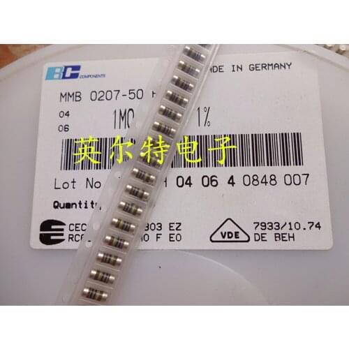 100% 100PCS New and original MMB0207-50 1M (1000K) 1% 0207 1M resistance