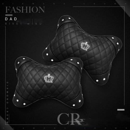 2021 Crown Drill Head Pillow Four Seasons General Leather Pillow Car Special Interior Wholesale For Car
