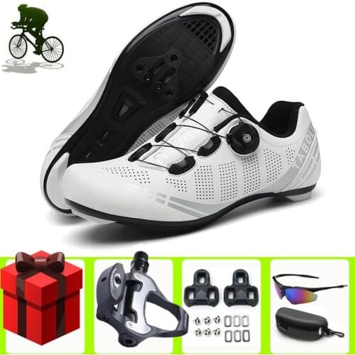 2021Road Cycling Shoes Men Breathable Self-locking Bicycle Sneakers Ultra-light Sapatilha Ciclismo Outdoor Racing Bike Shoes
