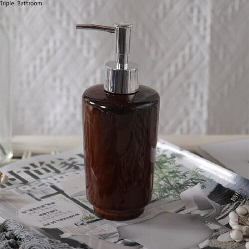 320ml Nordic Style Solid Color Ceramic Shampoo Bottle Liquid Soap Dispenser Hand Soap Dispenser Bottle Home Bathr Accessories