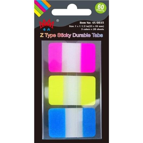 4A Pop-up Durable File Tabs,Divider Tabs,Page Marker Index Label Flags,Kawaii Stationery Notepad Planner Stickers,4A 6035