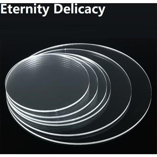 6cm 7cm 8cm 9cm 10cm Round Plexiglass Transparent Clear plastic Sheet acrylic board organic glass