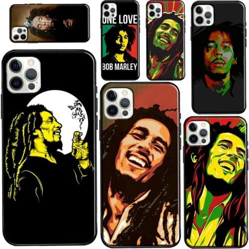Bob Marleys Case For iPhone 11 Pro Max 12 mini 12 Pro Max 6S 7 8 Plus SE 2020 X XR XS Max Phone Cover