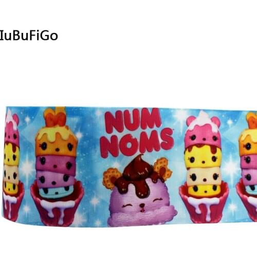 IuBuFiGo 10 yard 3" 75mm Printed Grosgrain ribbon gift ribbon bows DIY headband tape For Decorations 1862