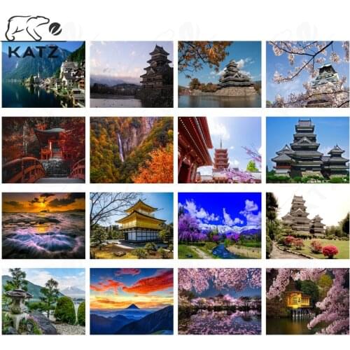 Beautiful Natural Scenery Diamond Painting Cross Stitch Modern Famous Tourist Architecture Picture Handmade Diy Diamond Embroide