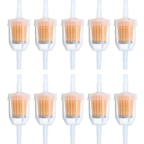 Mayitr 10pcs Universal Car Petrol Inline Fuel Filter Large Fit 6mm 8mm Fuel Pipes Auto Part Accessories