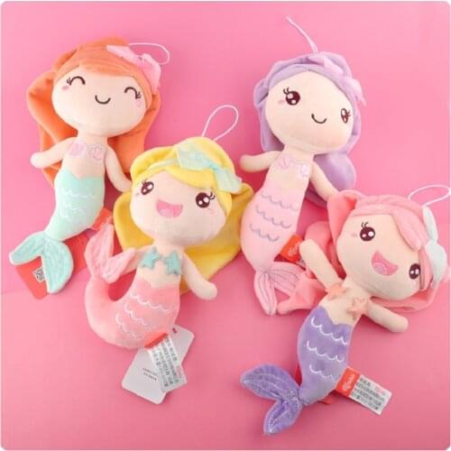 Genuine Mermaid Princess Long Hair Toys Aquarium Plush Doll Stuffed Children Doll Girl Sleeping Pillow