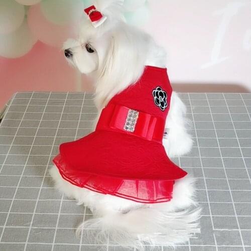 Cat Small Dog Pets Clothing Winter Dog Dress Chihuahua Yorkshire Pomeranian Poodle Bichon Schnauzer Costume Pet Clothes Dresses
