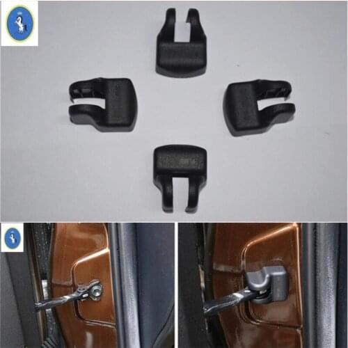 Yimaautotrims Auto Accessory Plastic Door Stop Rust Waterproof Protector Cover Trim For Toyota Fortuner Hilux SW4 2016 2017 2018