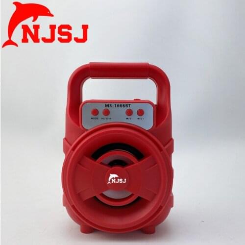 NJSJ Portable Bluetooth Speaker Subwoofer Wireless Outdoor Speaker, RGB Colorful Lights, for Home, Party, Travel