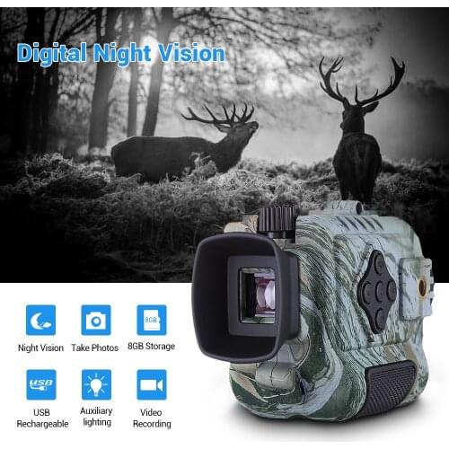 Portable Mini Infrared Night Vision Monocular Digital Scope Telescope Long Range 8GB DVR Camera For Outdoor Sport Hunting