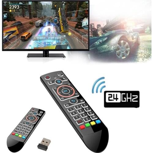 Q2 Smart TV Backlight Remote Control IR Learning 2.4GHz RF Wireless Remote Controller for Computer Android TV Box Smart Accessor