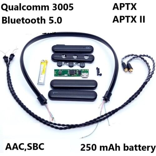 QCC3005 Chip Aptx Bluetooth Headset Assembly Material Bluetooth Upgrade Line Sleeve Wireless HiFi Headphone Repair Parts