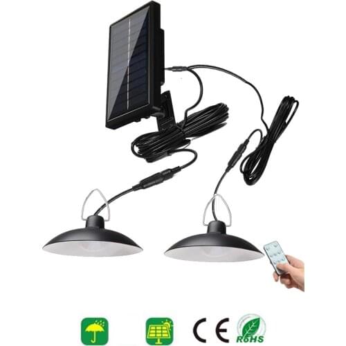 Retro Lampshade Solar Pendant Lamp Led Outdoors Indoor Chandelier Solar Light White Garden Lighting for Home Courtyard Decoratio